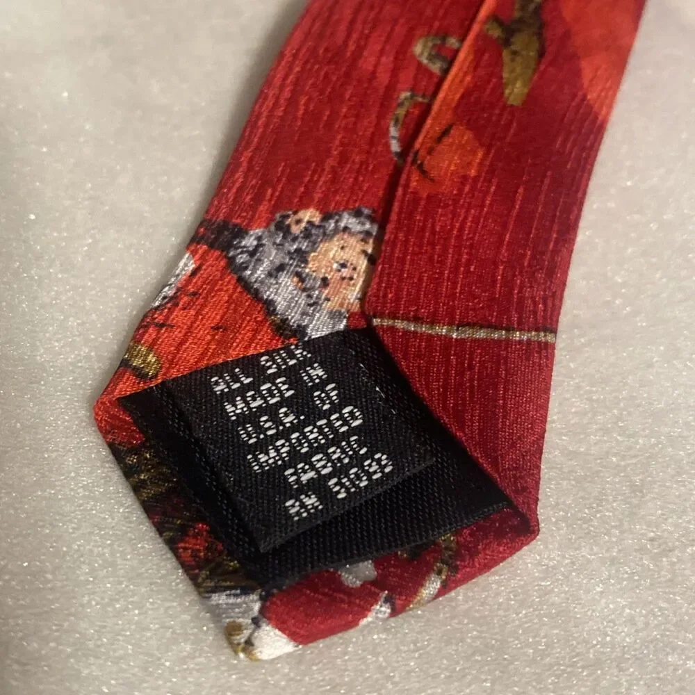 Vintage Christmas Ties Lot of 7 Snoopy Santa Hallmark Novelty Holiday Neckties